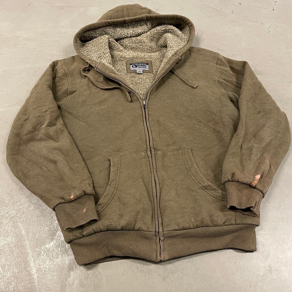 vintage y2k fur lined guided series heavyweight hoodie